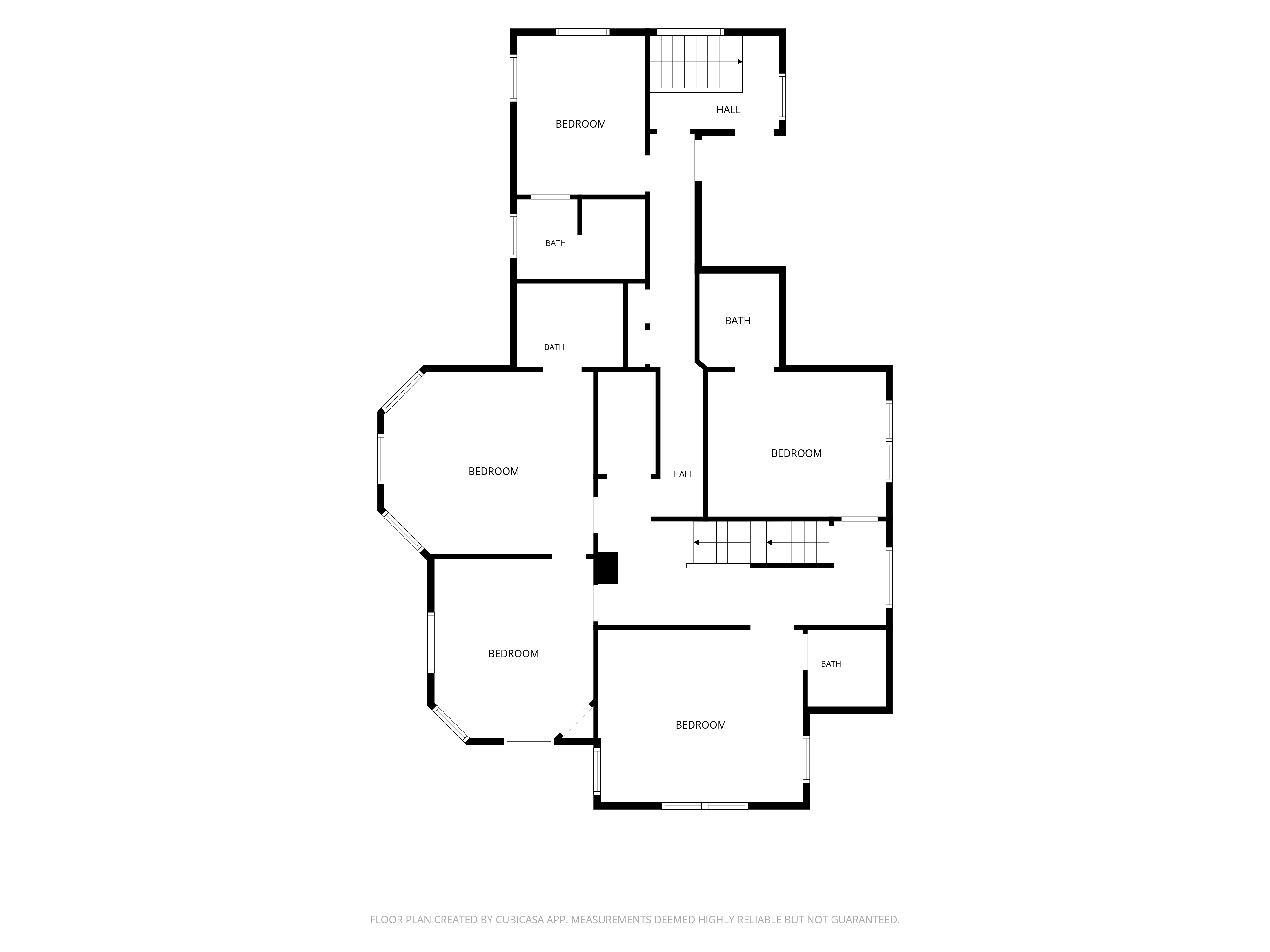 Main House second floor plan — Shelburne Village, Vermont