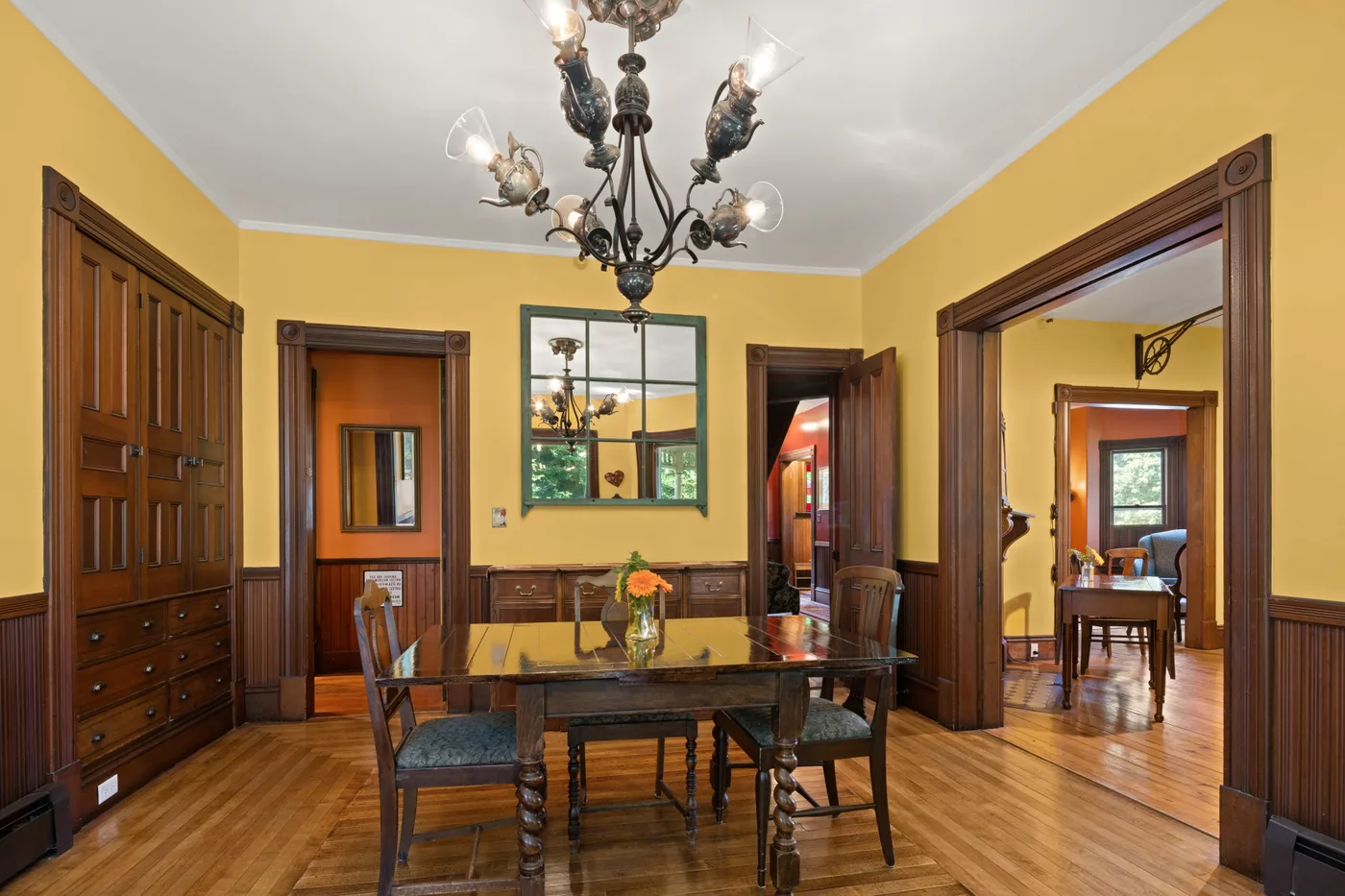 Main breakfast dining room — architectural detail and natural light