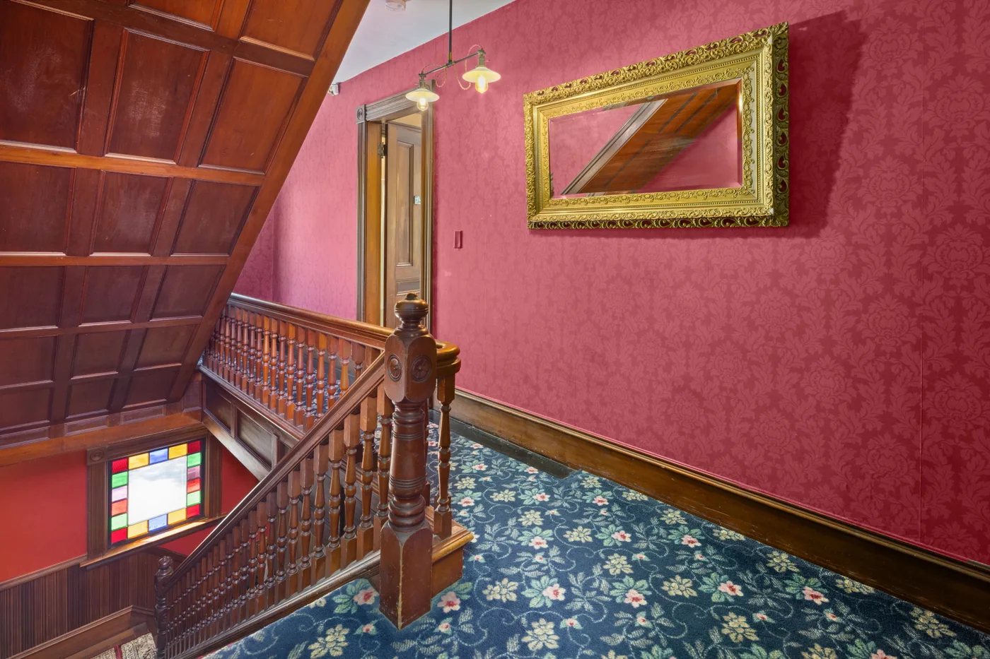 Historic detail — Victorian inn interior, Shelburne Vermont