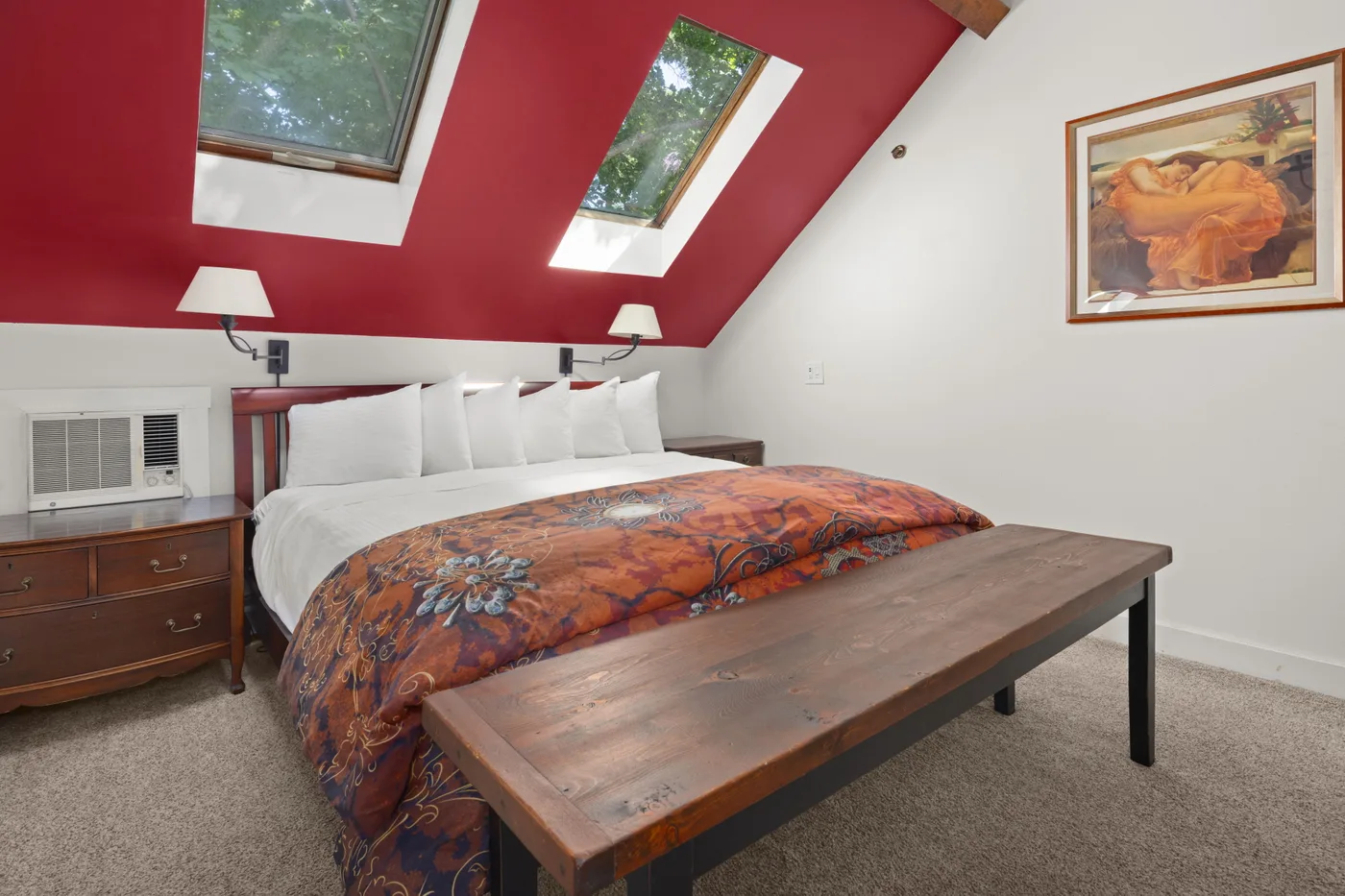 Romantic King Suite — king bed with premium linens