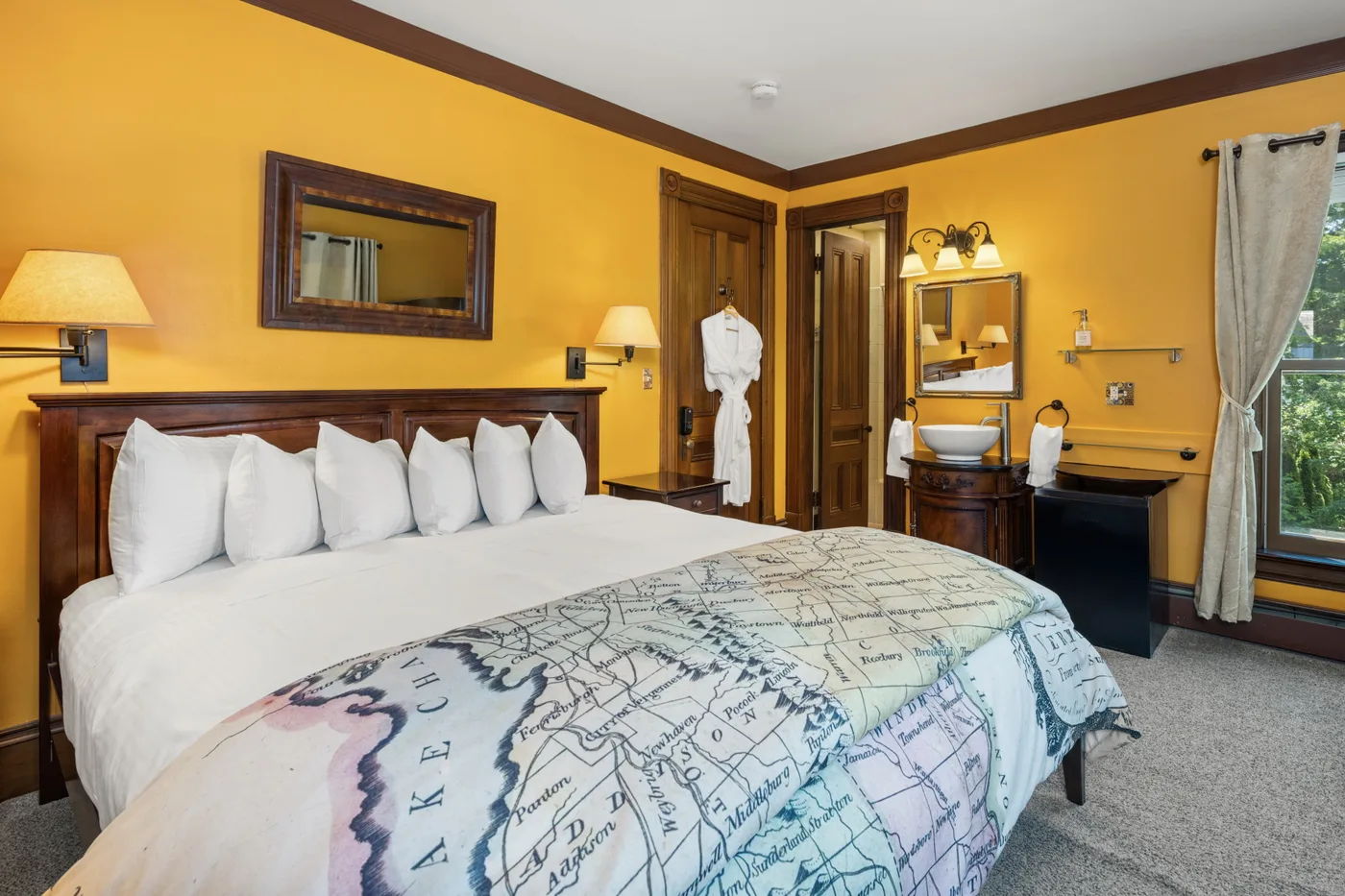 Seasonal King Room — bed and room overview