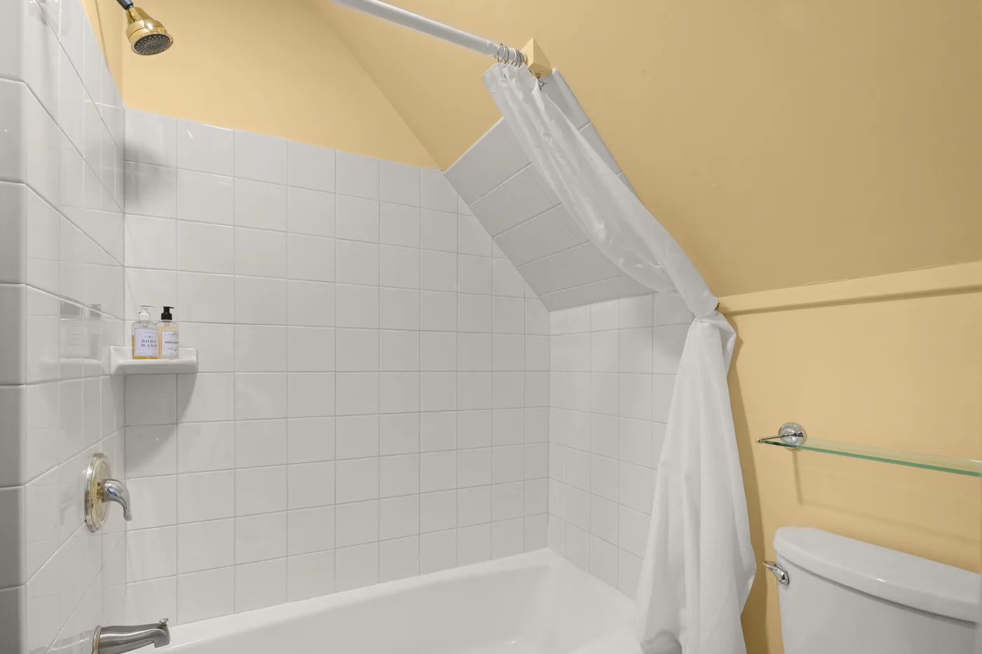 Seasonal King Room — bathroom and fixtures