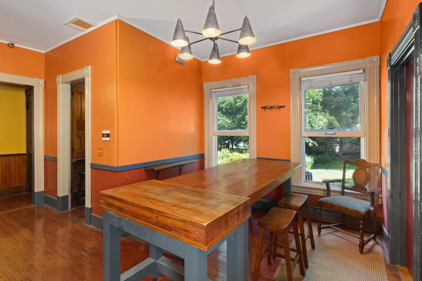 Inn kitchen — storage and utility area